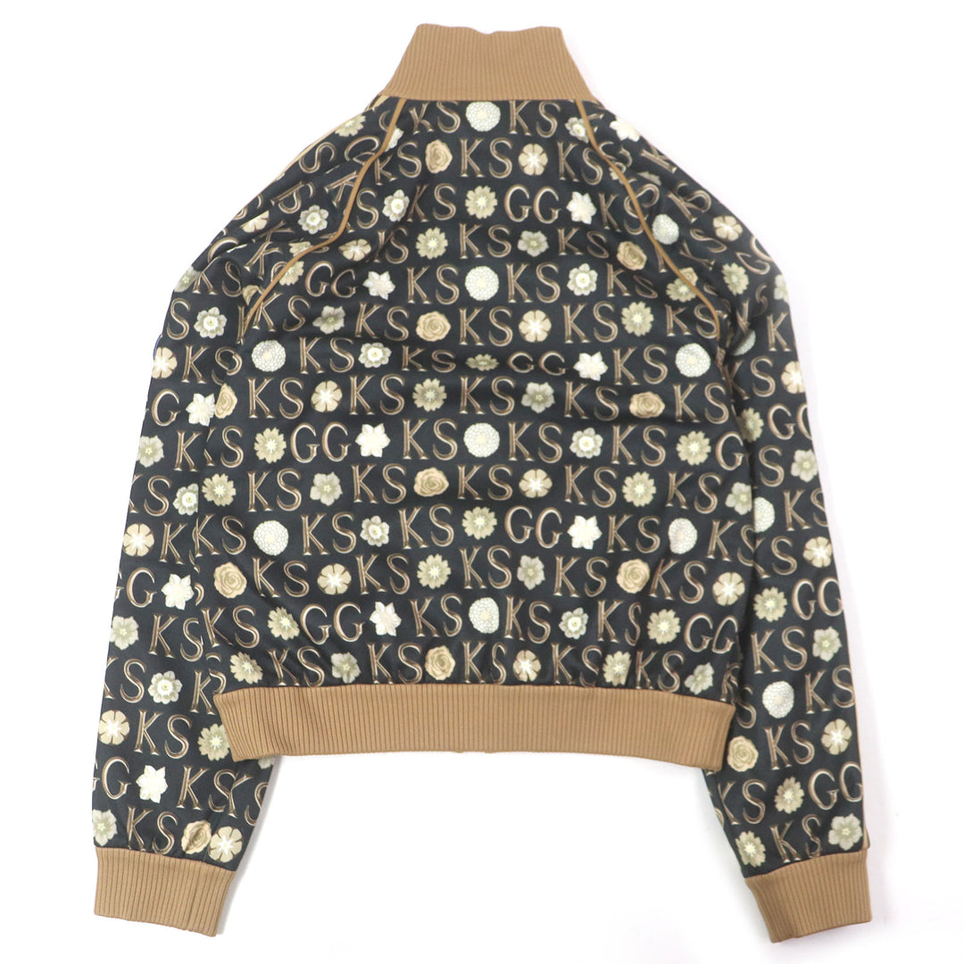 未使用品□GUCCI Ken Scott グッチ ケンスコット 21SS 645217 ロゴ総柄 ジャージ トラックジャケット ブラック L イタリア製 正規品