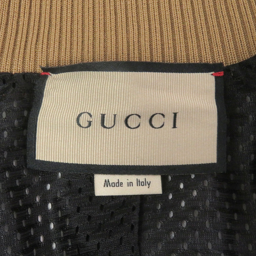 未使用品□GUCCI Ken Scott グッチ ケンスコット 21SS 645217 ロゴ総柄 ジャージ トラックジャケット ブラック L イタリア製 正規品