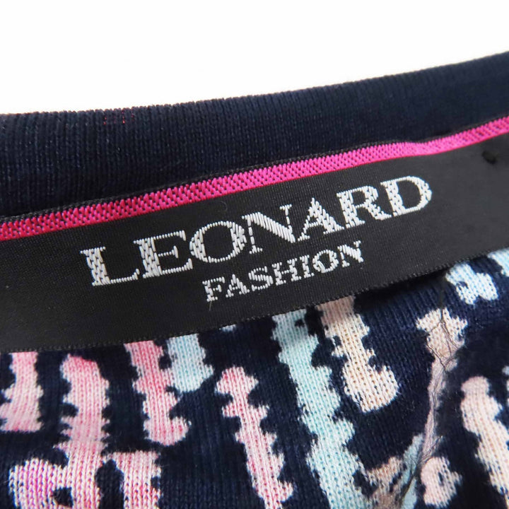 極美品 LEONARD FASHION レオナール ファッション 0339831 ペイズリー柄 フレンチスリーブ チュニック／トップス マルチ40 日本製 正規品