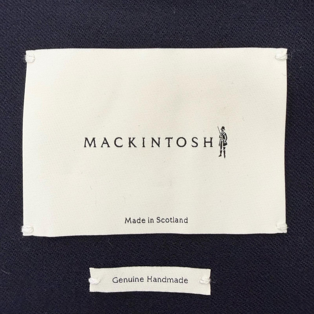 極美品□Mackintosh マッキントッシュ GR-007/007D FUR-GY フーデッド ゴム引きコート ネイビー 44 スコットランド製 正規品 メンズ
