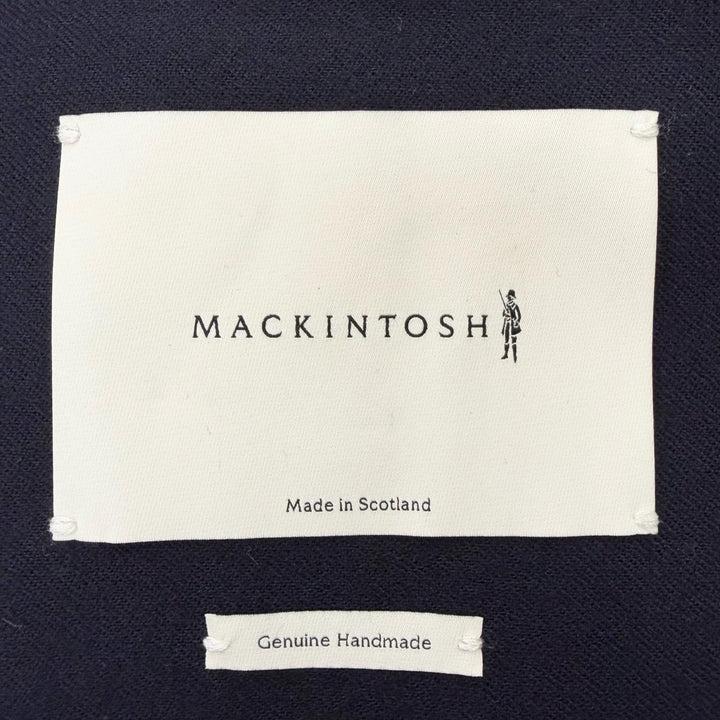 極美品□Mackintosh マッキントッシュ GR-007/007D FUR-GY フーデッド ゴム引きコート ネイビー 44 スコットランド製 正規品 メンズ