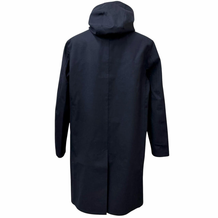 極美品□Mackintosh マッキントッシュ GR-007/007D FUR-GY フーデッド ゴム引きコート ネイビー 44 スコットランド製 正規品 メンズ