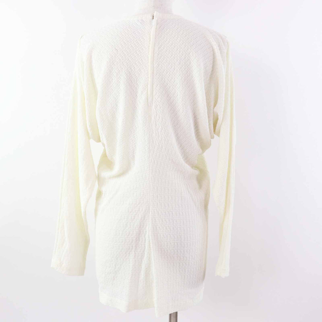 良品◎COMME des GARCONS コムデギャルソン ヴィンテージ 80-90AWアーカイブ GB-11019M 透かしデザイン ドルマンスリーブ ニット 白 M