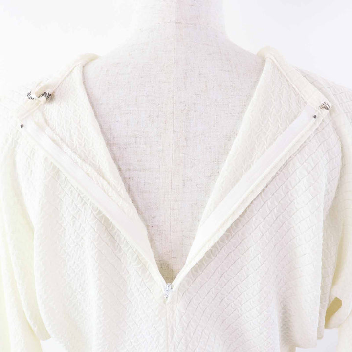 良品◎COMME des GARCONS コムデギャルソン ヴィンテージ 80-90AWアーカイブ GB-11019M 透かしデザイン ドルマンスリーブ ニット 白 M