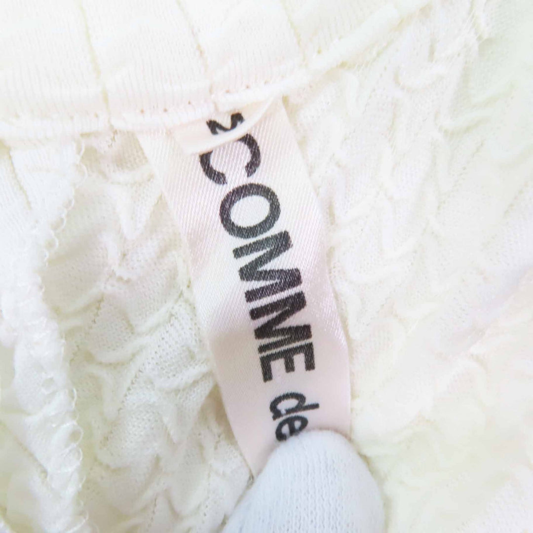 良品◎COMME des GARCONS コムデギャルソン ヴィンテージ 80-90AWアーカイブ GB-11019M 透かしデザイン ドルマンスリーブ ニット 白 M