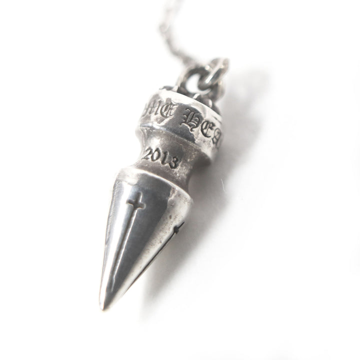 美品□CHROME HEARTS クロムハーツ スター スパイク チェーン 片耳用 ピアス アクセサリー SV925 シルバー 保存袋付き 重量2.3g メンズ