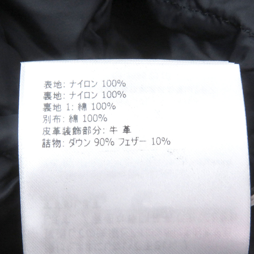 美品□MONCLER モンクレール 21-22AW PALLU GIUBBOTTO ドッキングデザイン ダウンコート ネイビー 1 ハンガー付き イタリア製 正規品