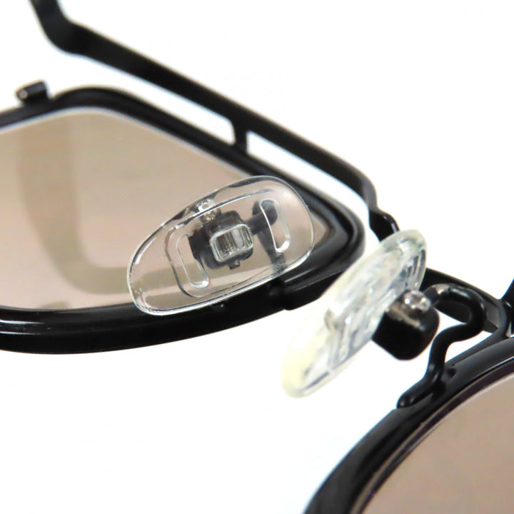 良品▼Yohji Yamamoto ヨウジヤマモト 19-0002 ウェリントン ロゴ入り アイウェア サングラス ブラック 51□21 140 フランス製 メンズ