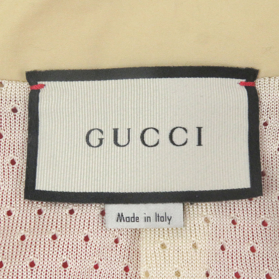 美品□GUCCI グッチ 625287 ロゴワッペン ラインデザイン トラックジャケット ジャージ レッド アイボリー M イタリア製 正規品 メンズ