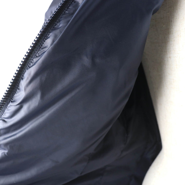 極美品★MONCLER モンクレール FLAMMETTE フード・ロゴワッペン付 ZIP UP ダウンコート ダウンジャケット ネイビー 00 正規品 レディース