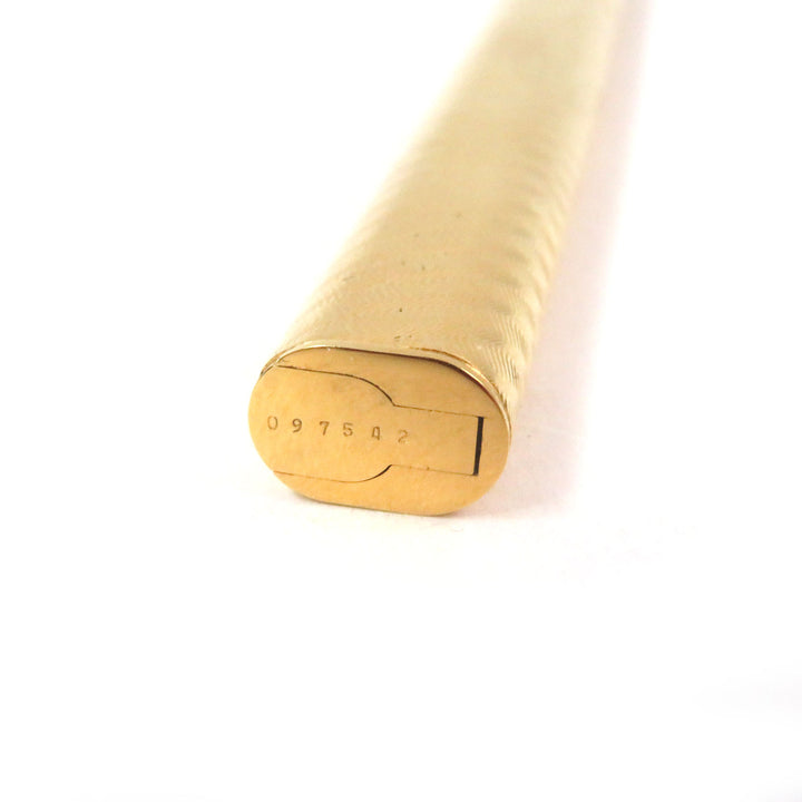 極美品□Cartier カルティエ ヴィンテージ トリニティ ドゥーブルC ウェーブ柄 キャップ式 ボールペン ゴールド ケース付き フランス製