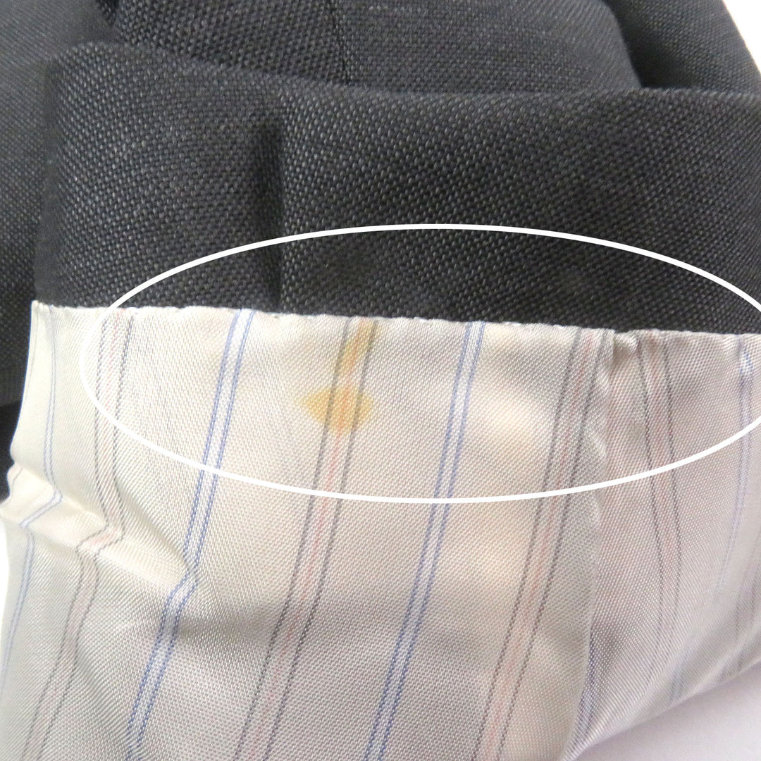 良品□BURBERRY LONDON バーバリーロンドン モヘア混 エンブレムメタルボタン ダブルジャケット グレー 88-76-160/A3 日本製 正規品