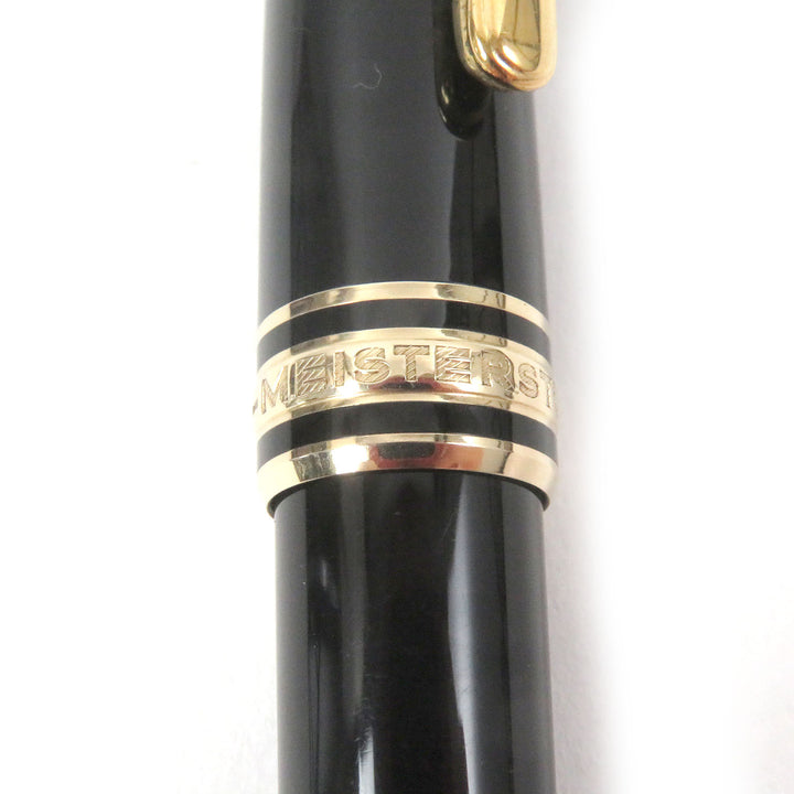 美品□MONTBLANC モンブラン マイスターシュテュック クラシック ツイスト式 ボールペン ブラック ゴールド ドイツ製 メンズ 筆記確認済