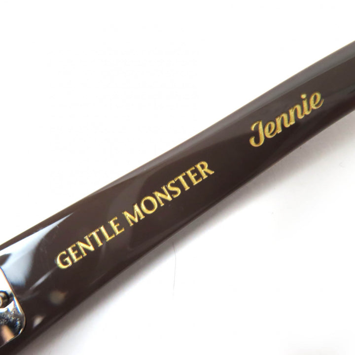 極美品☆GENTLE MONSTER ジェントルモンスター Jennie-Fish Tail BR3 ジェニーコラボ フィッシュテール サングラス ブラウン 53□22148