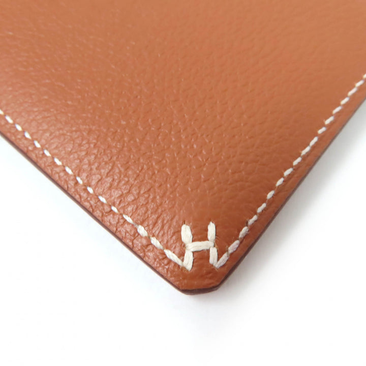 未使用品☆HERMES エルメス Hセリエ ゴールド ヴォー・エヴァーカラー カードケース パスケース W刻印 箱付き フランス製 レディース
