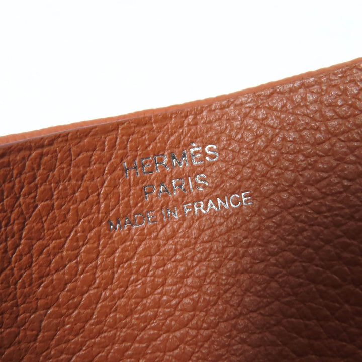 未使用品☆HERMES エルメス Hセリエ ゴールド ヴォー・エヴァーカラー カードケース パスケース W刻印 箱付き フランス製 レディース
