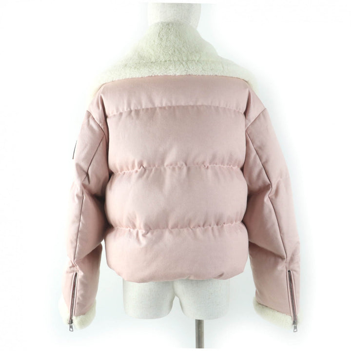極美品☆モンクレール ジーニアス 1 JWアンダーソン 22-23AW PENYGARDER ロゴレザーパッチ ムートン使い ダウンジャケット 1 正規品