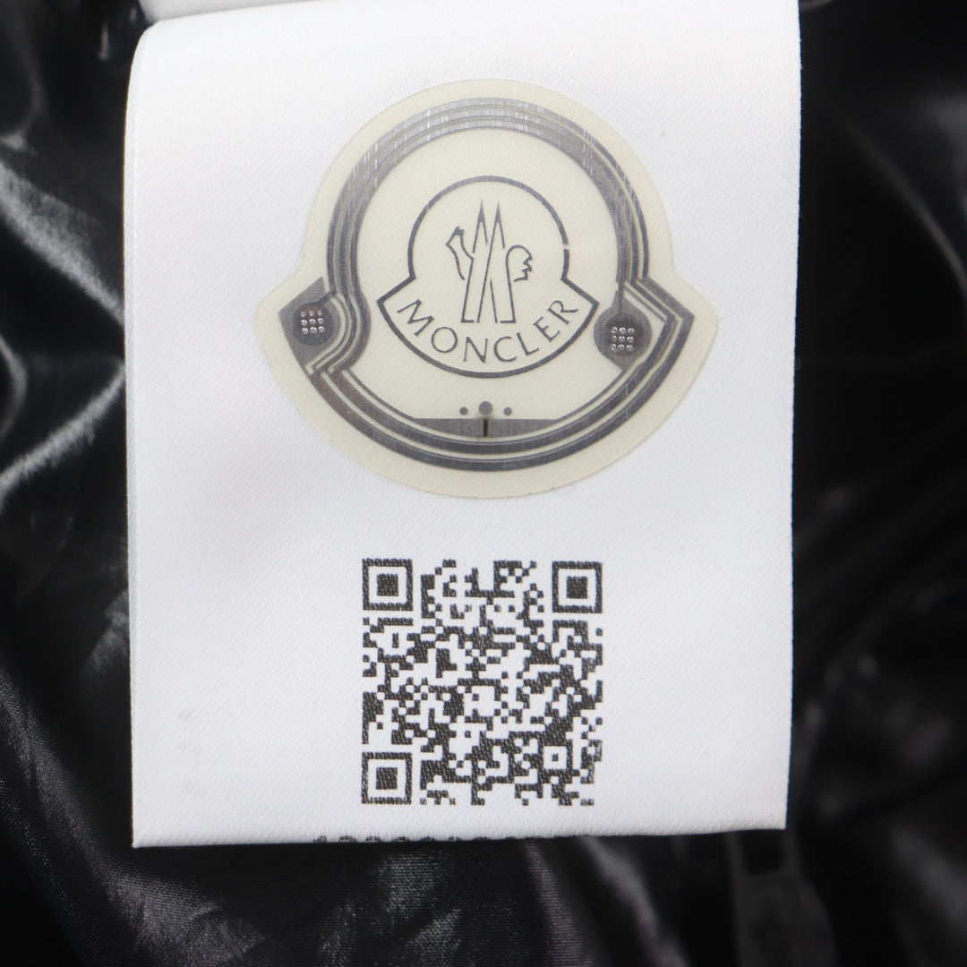 美品▼MONCLER モンクレール 21-22AW ASPIN アスピン フード・ワッペン付き ダブルジップ ダウンジャケット イエロー 2 正規品 メンズ
