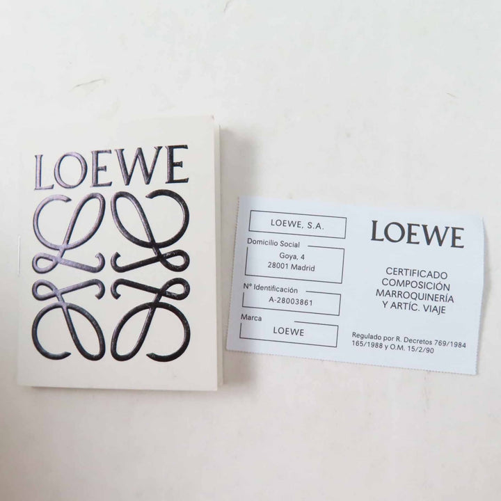 未使用品◎LOEWE ロエベ アナグラムレザーパッチ付き ラムレザー ハット 帽子 ブラック シルバー金具 59 保存袋付き ポルトガル製 正規品