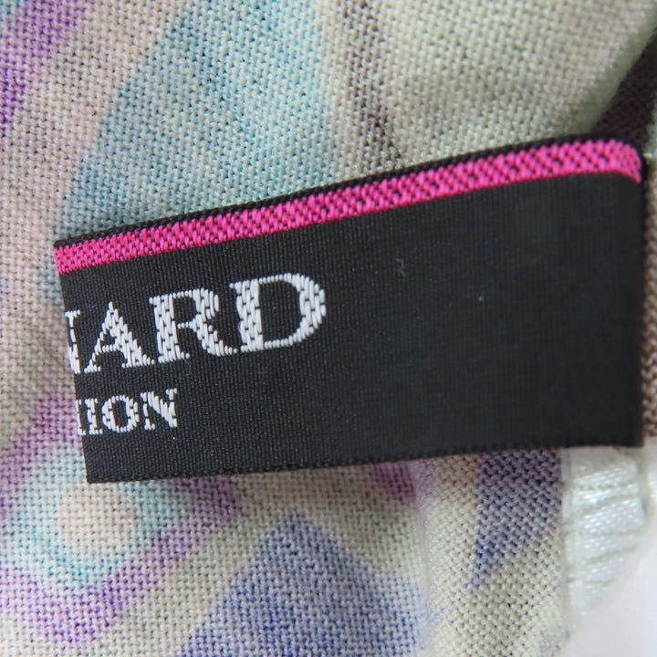 美品☆LEONARD FASHION レオナール ファッション ウール100％ ペイズリー・総柄 カットソー マルチカラー 1 日本製 正規品 レディース