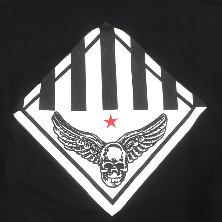 美品□CHROME HEARTS クロムハーツ FOTI ZIP HOODIE コットン100％ スカル フーディー ジップパーカー ブラック M USA製 正規品 メンズ
