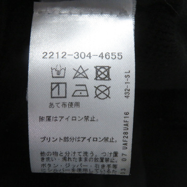 美品□CHROME HEARTS クロムハーツ FOTI ZIP HOODIE コットン100％ スカル フーディー ジップパーカー ブラック M USA製 正規品 メンズ