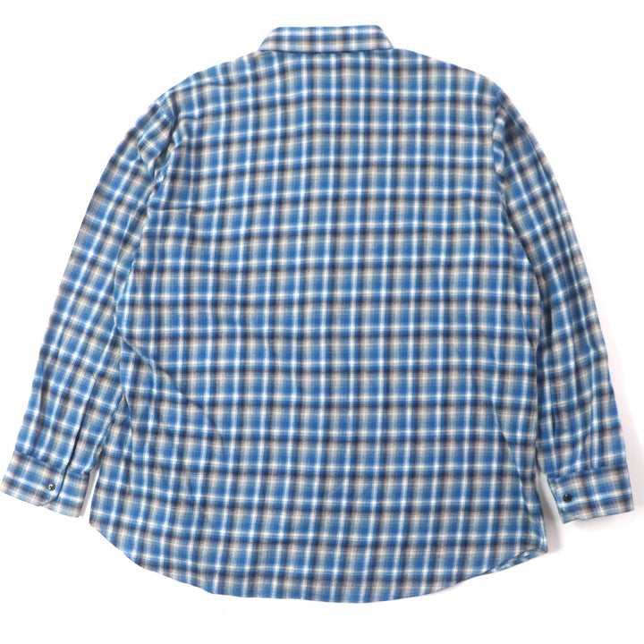 極美品▼セリーヌ 21SS 2C486354M Loose Shirt In Checked Cotton ルーズチェック コットン ロングスリーブ 長袖シャツ 41 正規品 メンズ