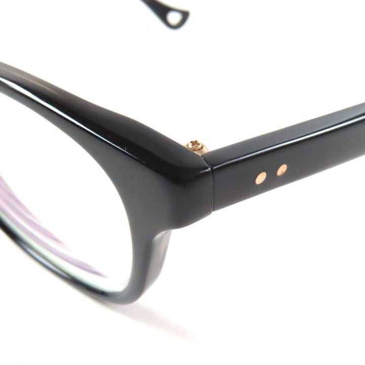良品▼DITA ディータ DRX-3026 PLUME ウェリントン メガネ 眼鏡 アイウェア ブラック 50□17-142 度入り 箱・ケース付き 日本製 メンズ