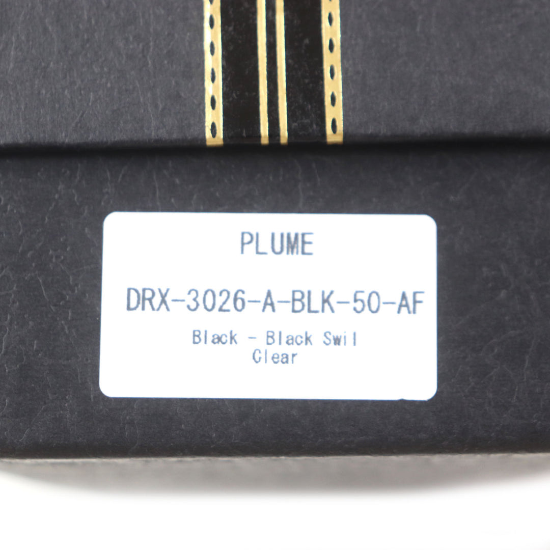 良品▼DITA ディータ DRX-3026 PLUME ウェリントン メガネ 眼鏡 アイウェア ブラック 50□17-142 度入り 箱・ケース付き 日本製 メンズ