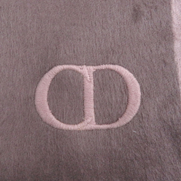 未使用品□DIOR ディオール オム 93C0015DH001 シルク100％ CDロゴエンブロイダリー フリンジ マフラー ローズバイオレット イタリア製