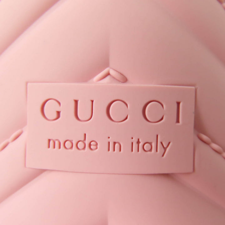 未使用品☆GUCCI グッチ 724458 インターロッキングG ラバー レインブーツ レインシューズ ピンク 36 保存袋付き イタリア製 レディース