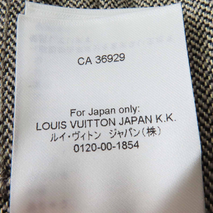 未使用品◎LOUIS VUITTON ルイヴィトン 23AW カシミヤ混 サイドZIP付き 7分丈 パンツ ベージュ系 32 イタリア製 正規品 レディース