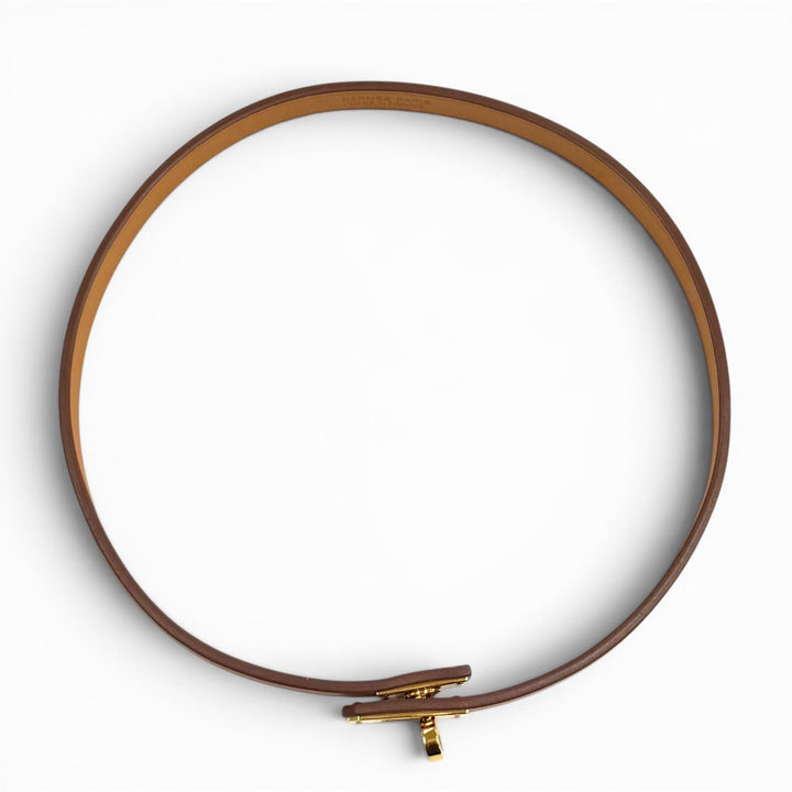 未使用品★HERMES エルメス チョーカー ミニ ケリー ゴールド ヴォースイフト ゴールド金具 現行品 W刻印 定価100100円 箱・保存袋付き