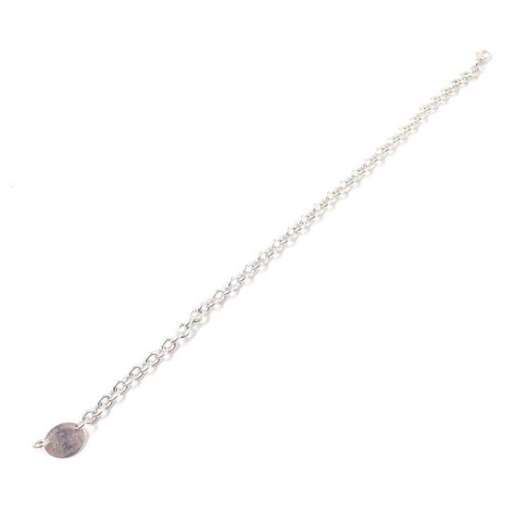 良品★TIFFANY&amp;Co. ティファニー オーバルタグ ネックレス チョーカー アクセサリー SV925 シルバー 重量50.6g レディース