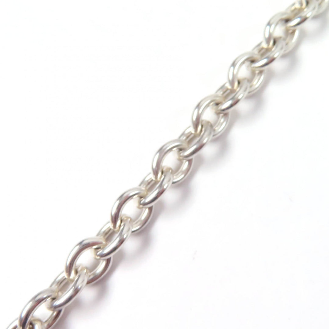 良品★TIFFANY&amp;Co. ティファニー オーバルタグ ネックレス チョーカー アクセサリー SV925 シルバー 重量50.6g レディース