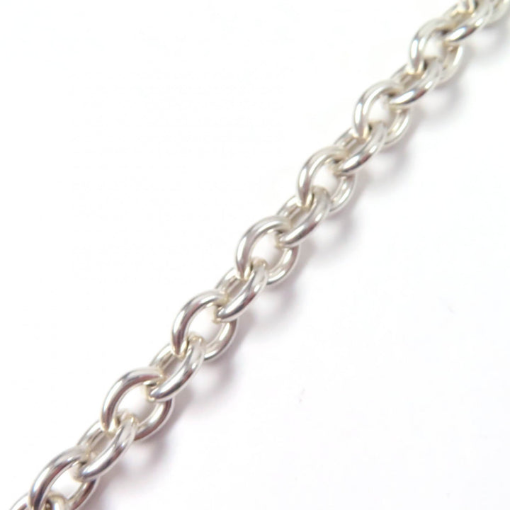良品★TIFFANY&amp;Co. ティファニー オーバルタグ ネックレス チョーカー アクセサリー SV925 シルバー 重量50.6g レディース