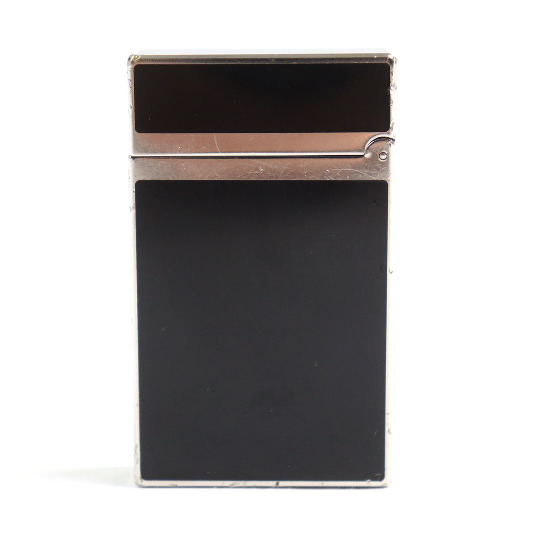 良品○Dupont デュポン ライン2 ヴァーティカルライン ダブルバーナー スクエアフォルム ローラー式 喫煙グッズ ガスライター 着火確認済