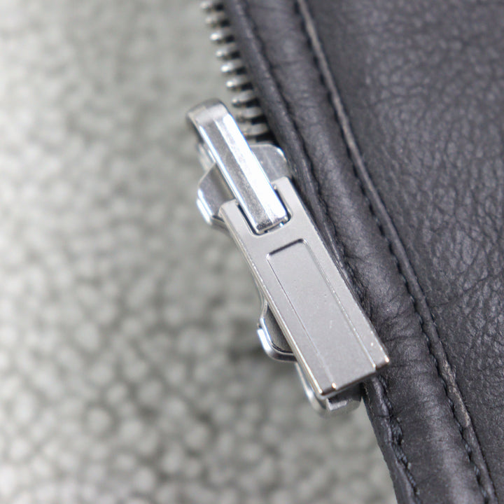 極美品○HERMES エルメス 053265HATC54 羊革 牛革 リバーシブル ダブルフェイス シアリング ムートンジャケット ブルゾン XL相当 正規品