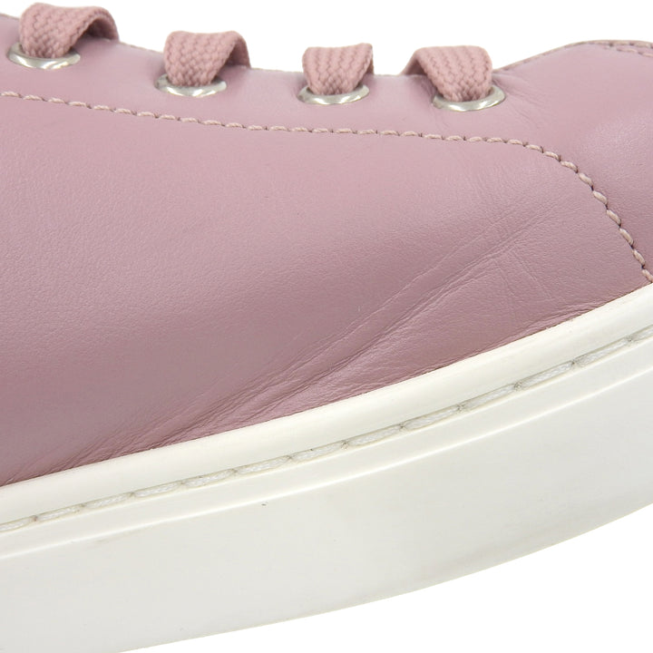 極美品▲DOLCE&amp;GABBANA ドルチェ＆ガッバーナ CS1326 レザー ローカットスニーカー シューズ ピンク 9 イタリア製 メンズ