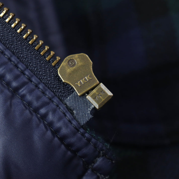 美品▼COMME des GARCONS HOMME コムデギャルソンオム チェック柄 襟コーデュロイ 中綿入り ベスト グリーン ネイビー XS 正規品 メンズ