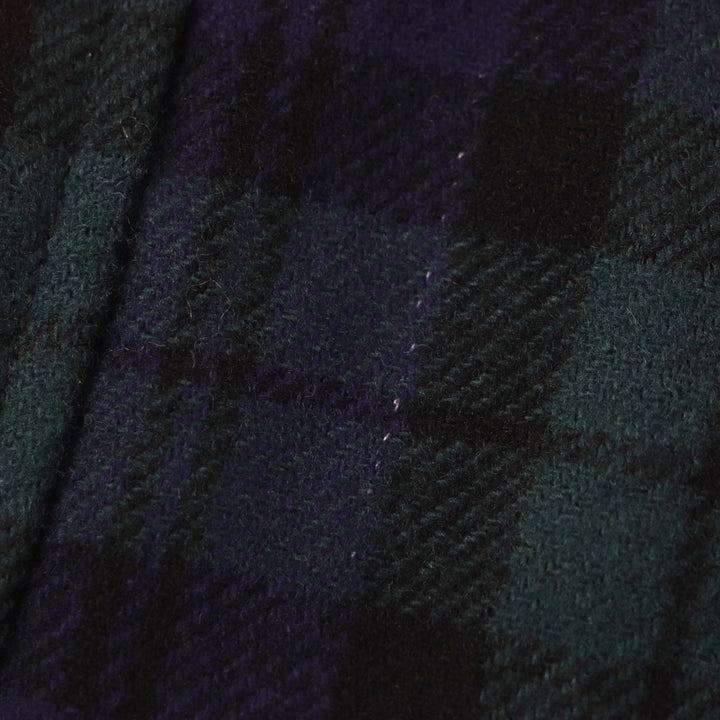 美品▼COMME des GARCONS HOMME コムデギャルソンオム チェック柄 襟コーデュロイ 中綿入り ベスト グリーン ネイビー XS 正規品 メンズ