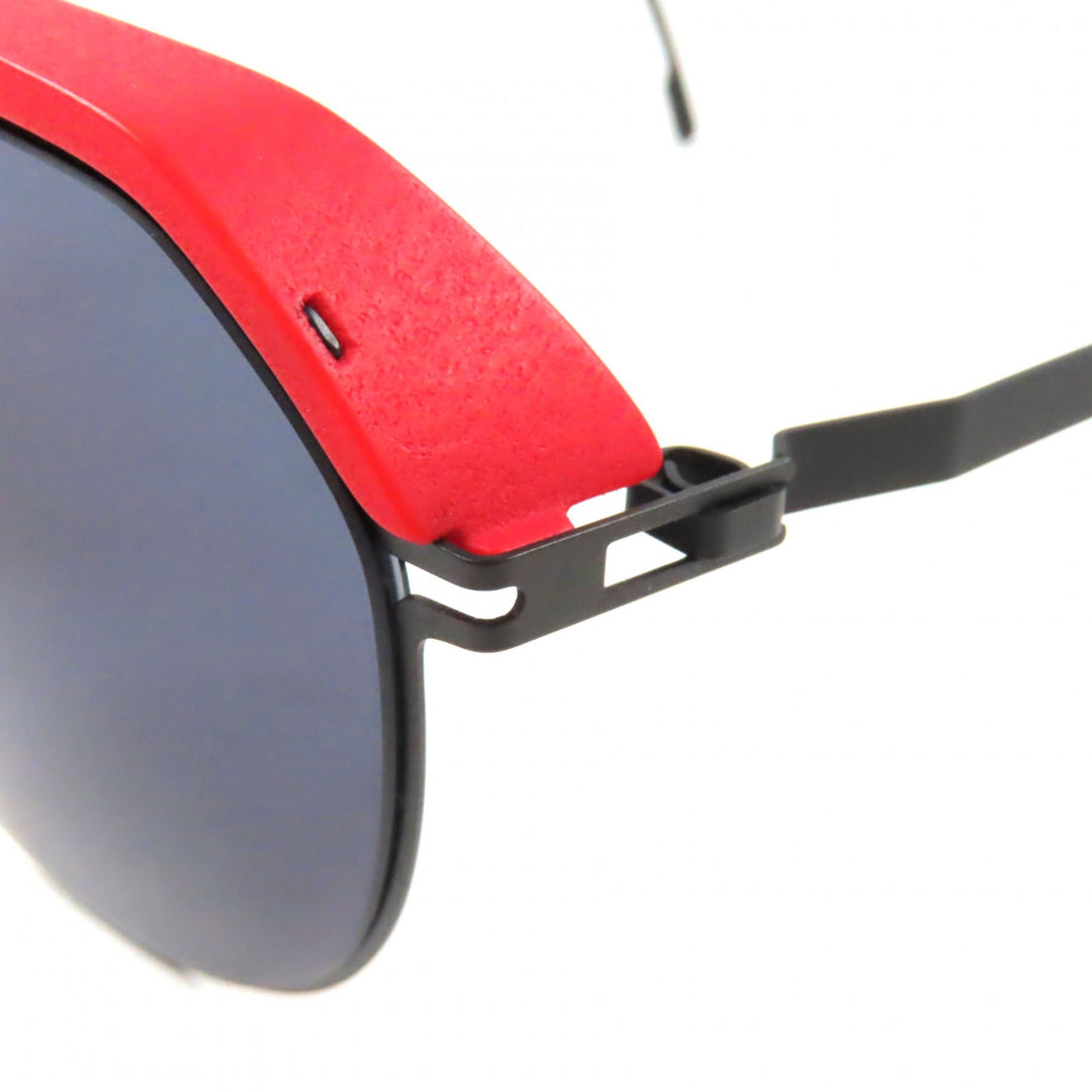 極美品▼マイキータ ライカ ML02 ハンドメイド 現行品 PATENTED サングラス ブラック レッド 57□15 135 箱付き ドイツ製 定価127600円