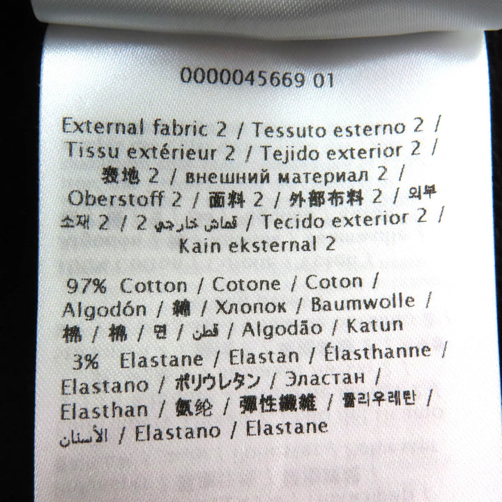 極美品△VALENTINO ヴァレンティノ コットン100％ ロゴ刺繍 ビーズ装飾 クルーネック 長袖 トレーナー スウェット ブラック XS 正規品