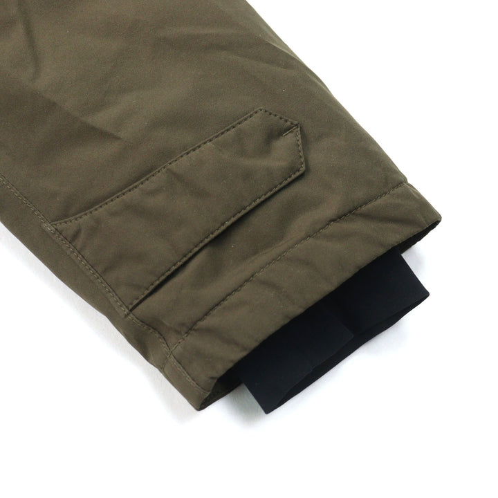 良品○Herno ヘルノ PI075UL Laminar ラミナー GORE-TEX ゴアテックス M-65 ロゴタグ スタンドカラー ダウンジャケット 46 正規品 メンズ