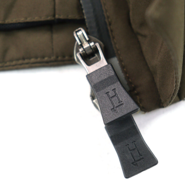 良品○Herno ヘルノ PI075UL Laminar ラミナー GORE-TEX ゴアテックス M-65 ロゴタグ スタンドカラー ダウンジャケット 46 正規品 メンズ