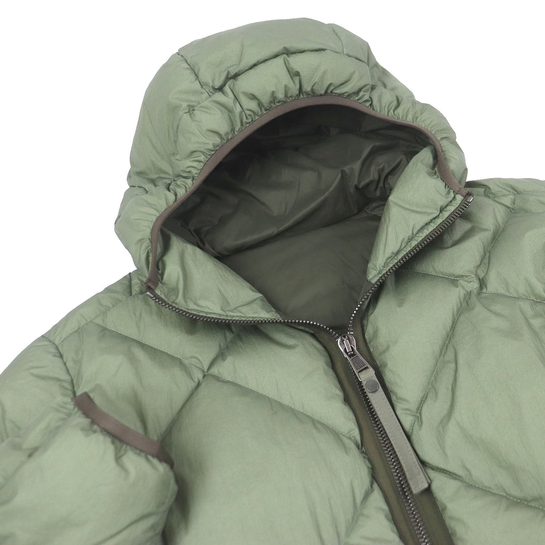 極美品□MONCLER モンクレール 21-22AW REYNAUD フーデッド ダウンジャケット セージグリーン 0 ハンガー・ガーメント付き 正規品 メンズ