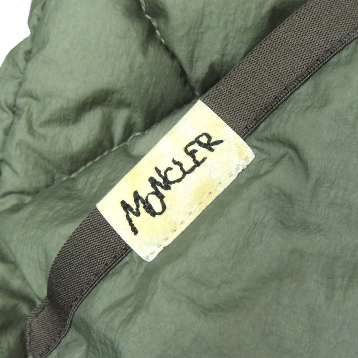 極美品□MONCLER モンクレール 21-22AW REYNAUD フーデッド ダウンジャケット セージグリーン 0 ハンガー・ガーメント付き 正規品 メンズ