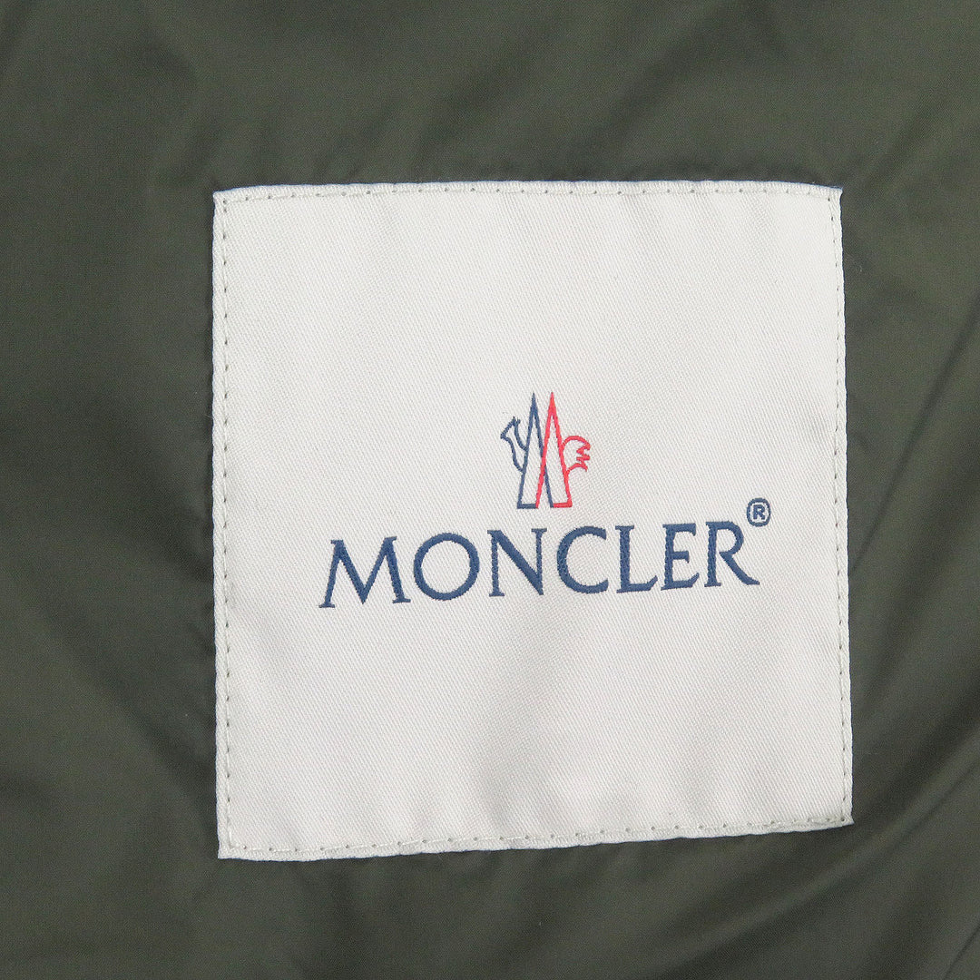 極美品□MONCLER モンクレール 21-22AW REYNAUD フーデッド ダウンジャケット セージグリーン 0 ハンガー・ガーメント付き 正規品 メンズ