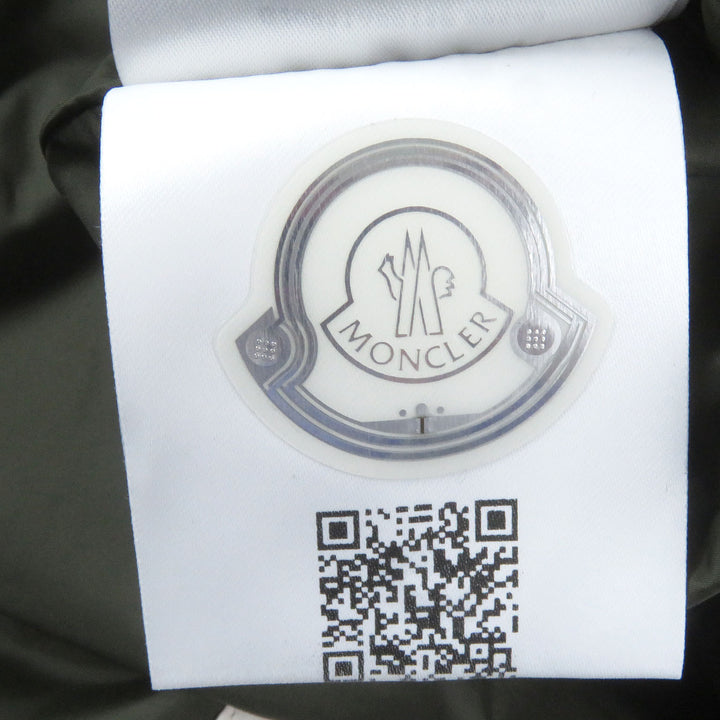 極美品□MONCLER モンクレール 21-22AW REYNAUD フーデッド ダウンジャケット セージグリーン 0 ハンガー・ガーメント付き 正規品 メンズ