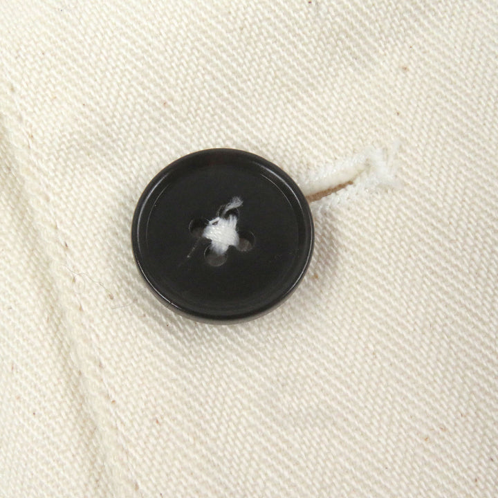 極美品□JIL SANDER+ ジルサンダープラス 20SS JPUS600305 ヘリンボーン オープンカラー 半袖シャツ アイボリー 44 イタリア製 正規品